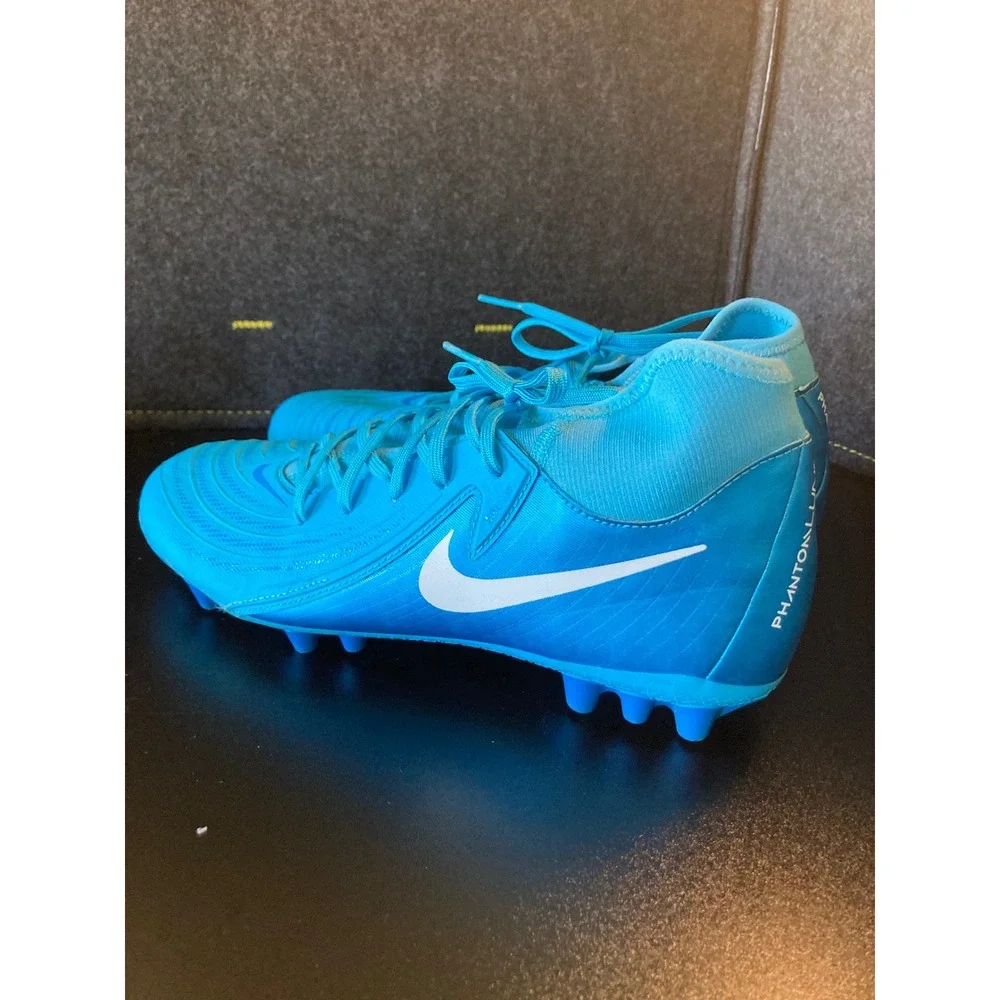 Nike Phantom Luna II Academy FJ2585-400 Blue Fury Soccer Cleats Size 7